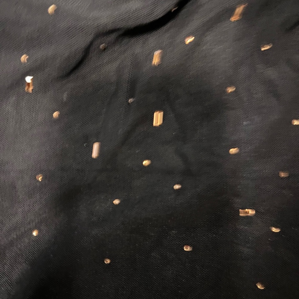 ASOS DESIGN scattered hotfix scoop halter mini dress in black - Picture 4 of 5